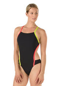 SPEEDO Endurance Lite Vee 2 Color Block Swimsuit