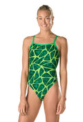 SPEEDO Endurance+ Women's Caged Out Flyback One Piece Swimsuit