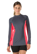 SPEEDO Women's Solid Long Sleeve Rashguard