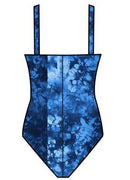 Speedo Printed Shirred Tank 1PC Swimsuit