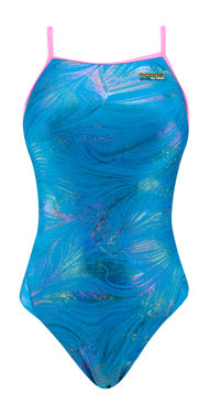 FINALS Funnies Female Feather Sparkle Wing Back Swimsuit