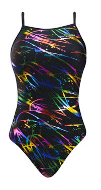 FINALS Funnies Female Peacock Wing Back Swimsuit - Youth