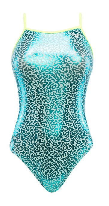 The Finals Women's Funnies Droplets Foil Wing Back Swimsuit