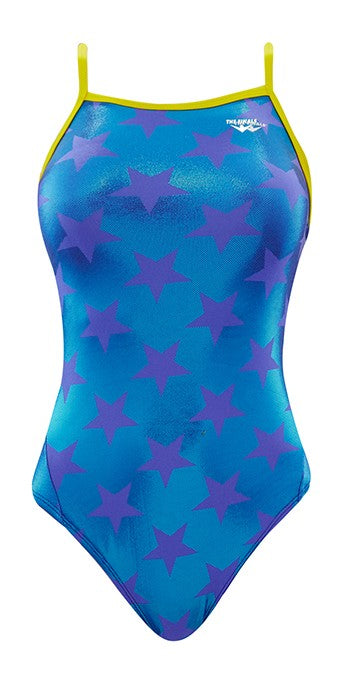 FINALS Women's Astro Foil Funnies Flutter Back Swimsuit