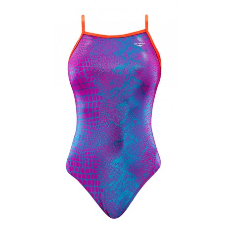 THE FINALS Women's Funnies Cobra Foil Flutter Back Swimsuit