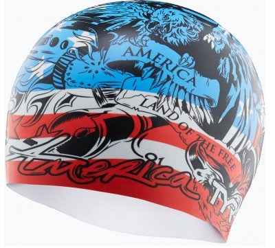 TYR Home Of The Brave Silicone Swim Cap