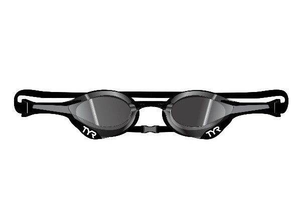 TYR Tracer-X Elite Racing Adult Goggle, Smoke/Black