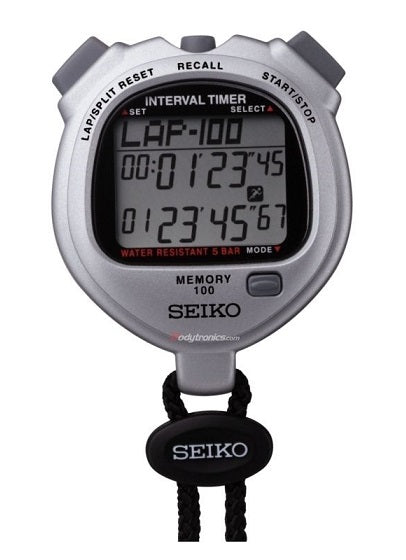 SEIKO SO57 100 Lap Memory Dual Timer Stopwatch