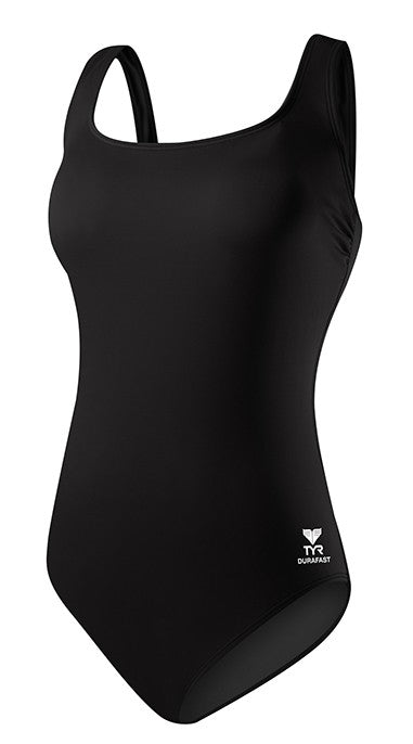 TYR TAQA7A Women's Solid Scoop Neck Controlfit Swimsuit