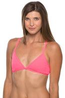 JOLYN Triangle Bikini Top - Hot Pink