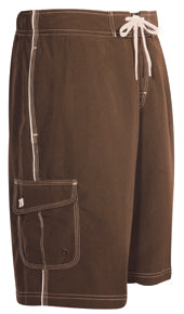 TYR Solid Flat Front Trunk with Piping