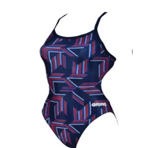Arena Female Puzzled Challenge Back Swimsuit
